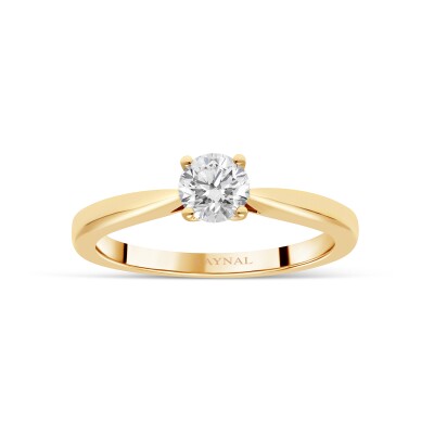 Bague Solitaire Classique or jaune Diamant