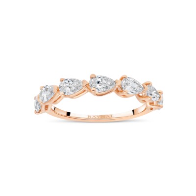 Alliance Tislit or rose Diamant Poire
