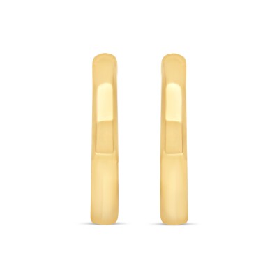 Boucles Créoles Plates or jaune