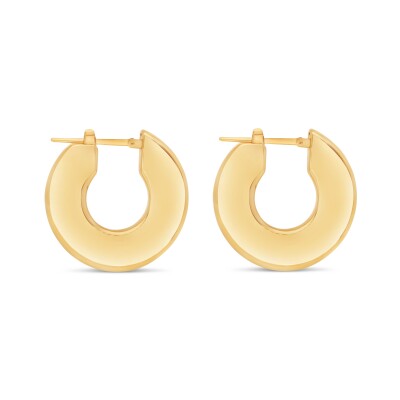 Boucles Créoles Plates or jaune