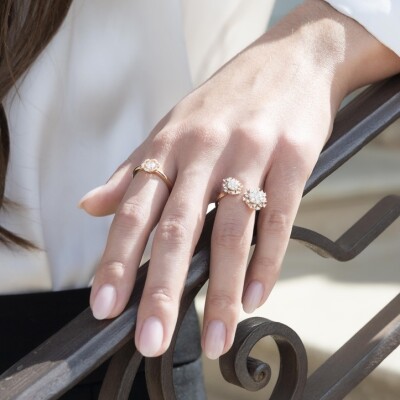 Fleur de Givre Ring – Rose Gold diamonds