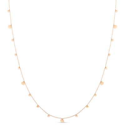 Collier Sautoir Sassi or rose