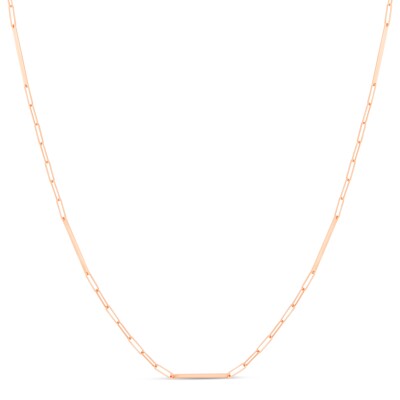 Collier sautoir Moderne or rose