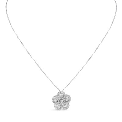 Collier Enchantement or blanc Diamant