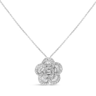 Collier Enchantement or blanc Diamant