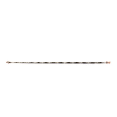 Bracelet Rivière Eclipse or rose, or noir, Diamant