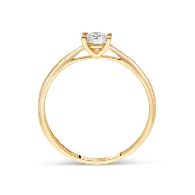 Bague Solitaire Classique or jaune Diamant