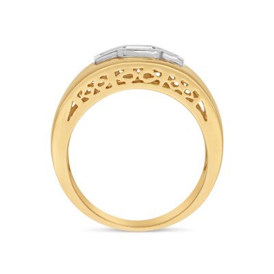 Bague Héritage or jaune Diamant