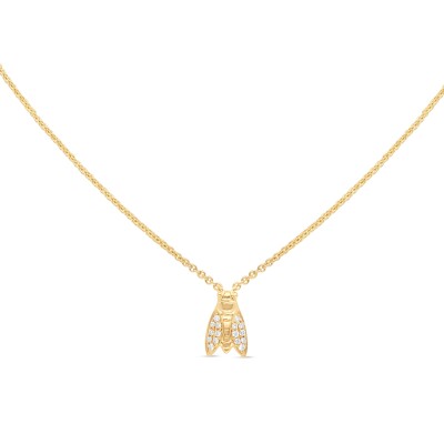 Collier Cigaloun or jaune, Diamant