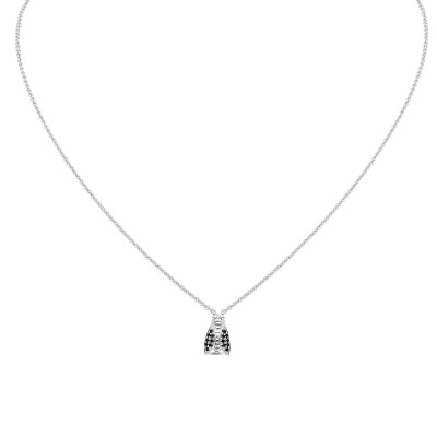 Collier Cigaloun or blanc, Diamants