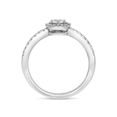 Bague Entourage d'Amour platine, Diamant