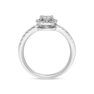 Bague Entourage d'Amour platine, Diamant