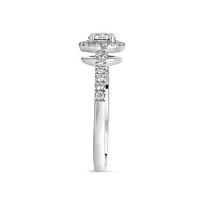 Bague Entourage d'Amour platine, Diamant