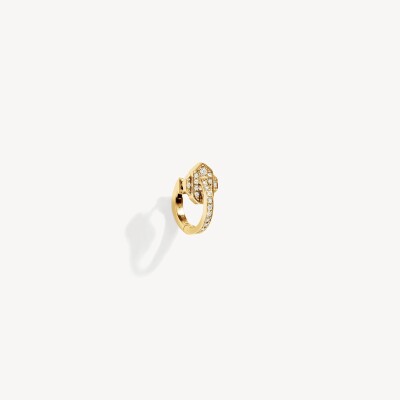 Mono boucle d'oreille STATEMENT Paris Anyway en or jaune et diamants