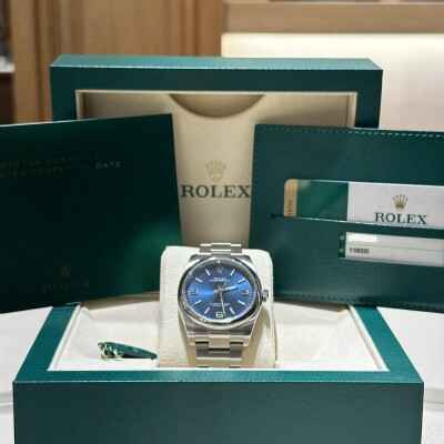 Rolex Oyster Perpetual – Réf. 116000 – Cadran Bleu Explorer – Full Set