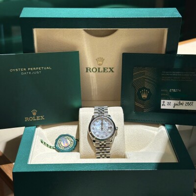 Rolex Datejust 31 – Réf. 278274 – Cadran Nacre & Diamants – Full Set