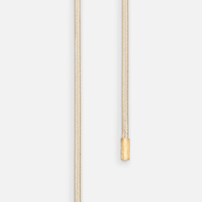 Collier Ole Lyngaard Chaîne Design beige avec embouts en or 18 carats