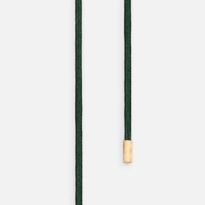 Collier Ole Lynggaard Chaîne Design vert foncé avec embouts en or 18 carats
