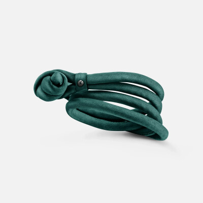 Bracelet Ole Lynggaard en Soie Pétrole