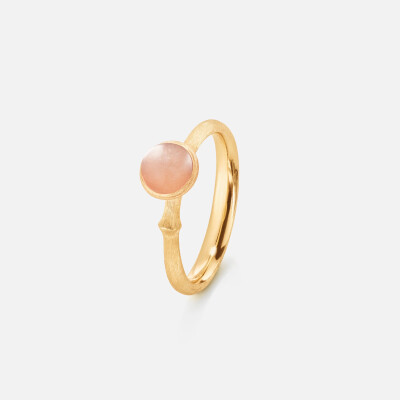 Bague Ole Lynggaard Lotus Or 18 carats et pierre de lune rosée