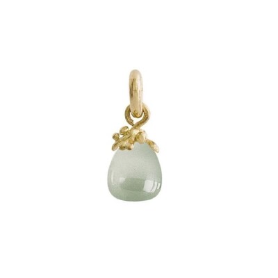 Ole Lynggaard Sweet Drops Pendant with Aquamarine in Yellow Gold