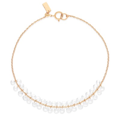 Bracelet Raynal en or rose et diamants percés