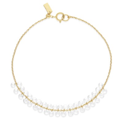 Bracelet Raynal en or jaune et diamants percés