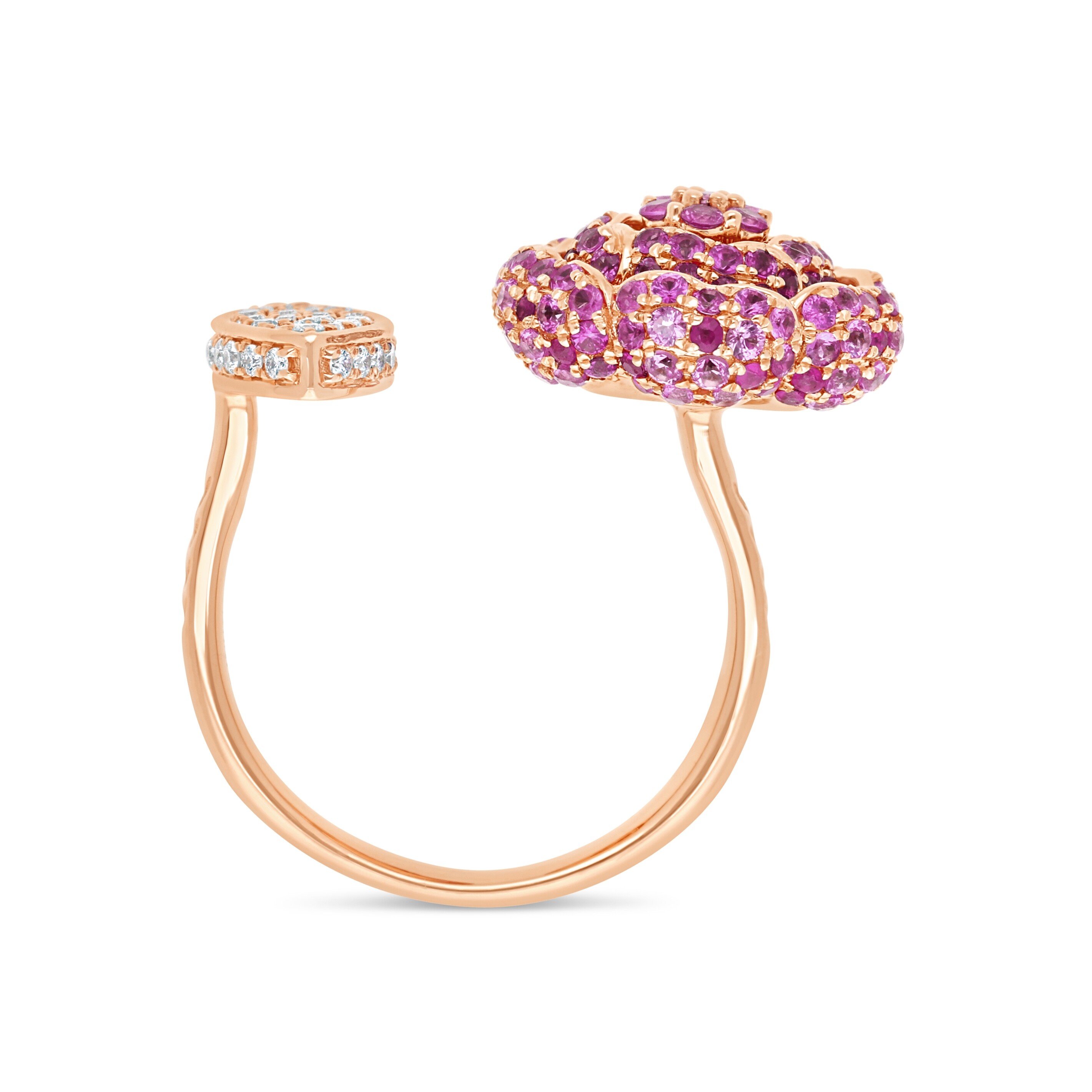 Bague Roselia de Calisson or jaune Diamant, Saphir