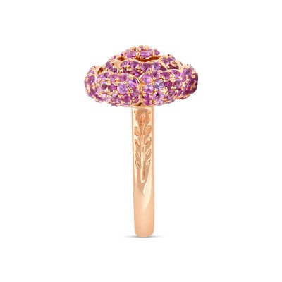 Bague Roselia de Calisson or jaune Diamant, Saphir