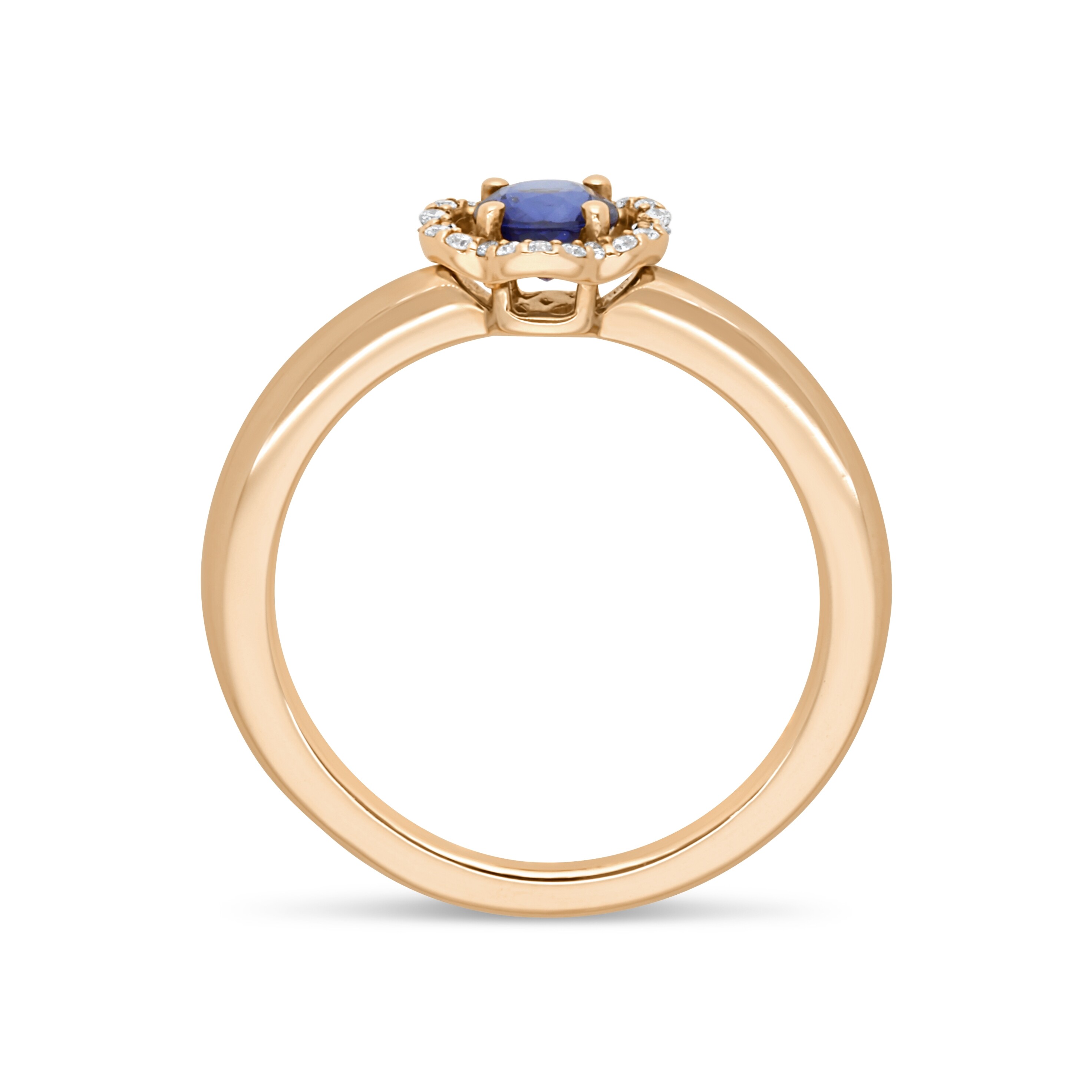 Fleurette Ring – Sapphire & Diamonds – Karima Raynal