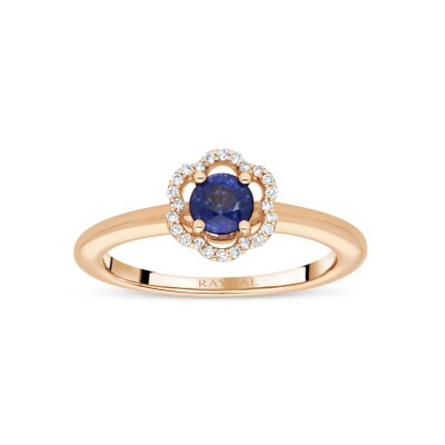 Fleurette Ring – Sapphire & Diamonds – Karima Raynal