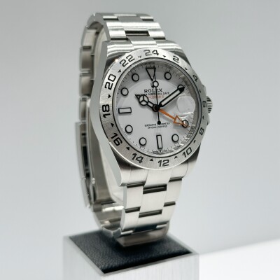 Rolex Explorer II – Réf. 226570 – Acier – Cadran Blanc – Full Set – 2022