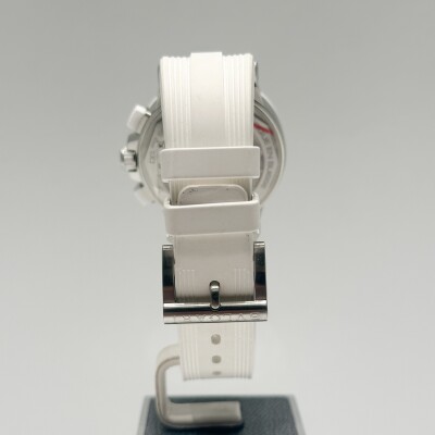 BVLGARI Diagono Chronographe – Réf. 1019993 – Acier & Céramique Blanche – Cadran Nacre & Diamants