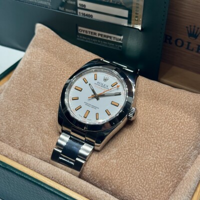 Rolex Milgauss – Réf. 116400 – Acier – Cadran Blanc - Full set - 2009