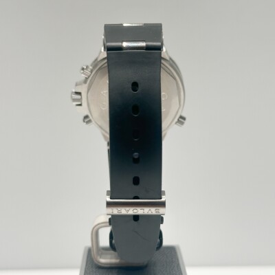 BVLGARI Diagono GMT – Ref. GMT40S – Steel & Black Rubber