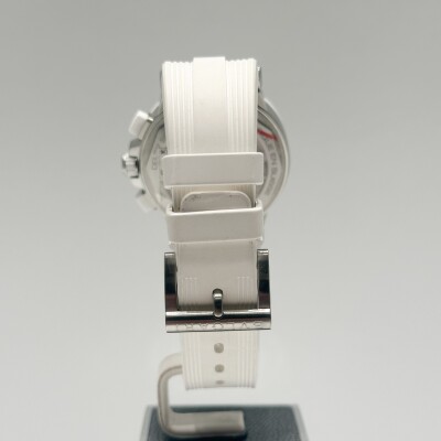 BVLGARI Diagono Chronograph – Ref. 1019993 – Steel & White Ceramic – Mother-of-Pearl Dial with Diamonds