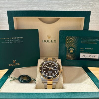 Rolex Submariner Date – Réf. 126613LN – Acier & Or Jaune – Cadran Noir – Lunette Noire – Full Set 2024
