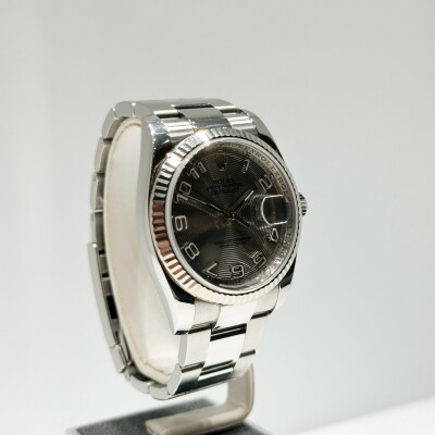 Rolex Datejust 36 – Réf. 116234 – Acier & Or Gris – Cadran Brun – Lunette Cannelée – 2007