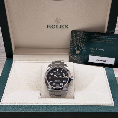 Rolex Oyster Perpetual Air-King – Réf. 116900 – Acier – Cadran Noir – Full Set