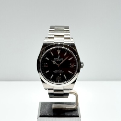 Rolex Oyster Perpetual Explorer – Réf. 214270 – Acier – Cadran Noir – Full Set