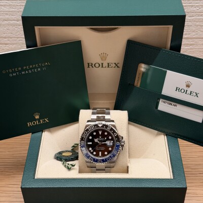 Rolex GMT-Master II « Batman » – Réf. 116710BLNR – Acier – Cadran Noir – Lunette Noire & Bleue – Full Set 2017