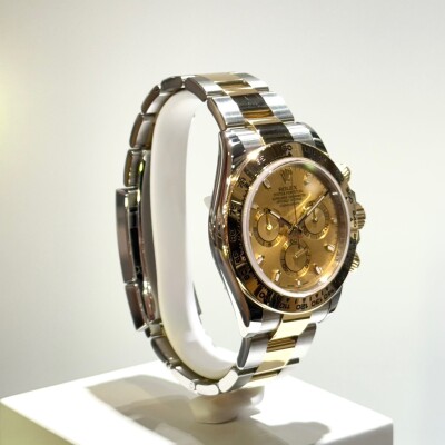 Rolex Cosmograph Daytona – Réf. 116503 – Acier & Or Jaune – Cadran Champagne – Lunette Tachymétrique – Full Set 2021