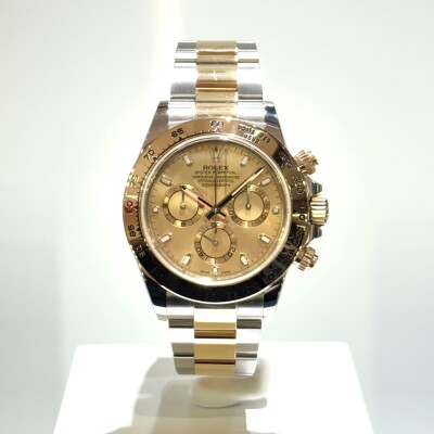 Rolex Cosmograph Daytona – Réf. 116503 – Acier & Or Jaune – Cadran Champagne – Lunette Tachymétrique – Full Set 2021