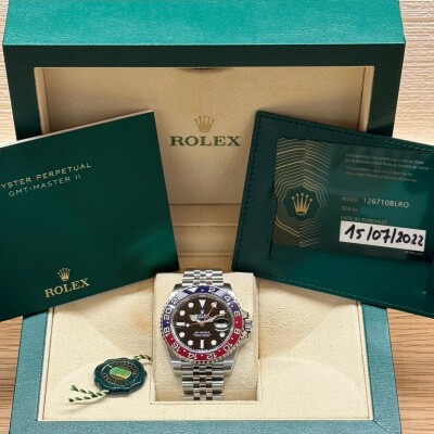 Rolex GMT-Master II “Pepsi” – Ref. 126710BLRO – Steel – Black Dial – Red & Blue Bezel - Full Set 2022