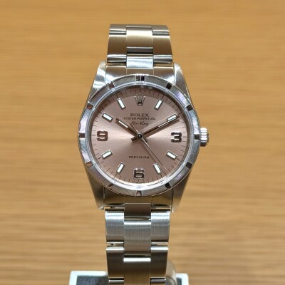 Rolex Air-King – Ref. 14010M – Steel – Salmon Dial – Engine-Turned Bezel – Full Set 2007