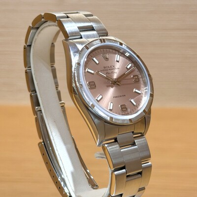 Rolex Air-King – Ref. 14010M – Steel – Salmon Dial – Engine-Turned Bezel – Full Set 2007