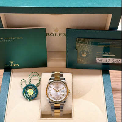 Rolex Datejust – Ref. 126233 – Steel & Yellow Gold – Champagne Dial – Fluted Bezel – Full Set 2021