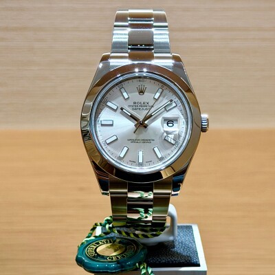 Rolex Datejust 41 – Réf. 116300 – Acier – Cadran Argent – Lunette Acier – Full Set