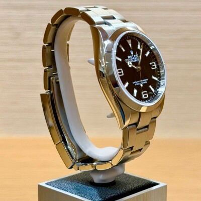 Rolex Explorer I – Réf. 124270 – Acier – Cadran Noir – Lunette Acier – Full Set