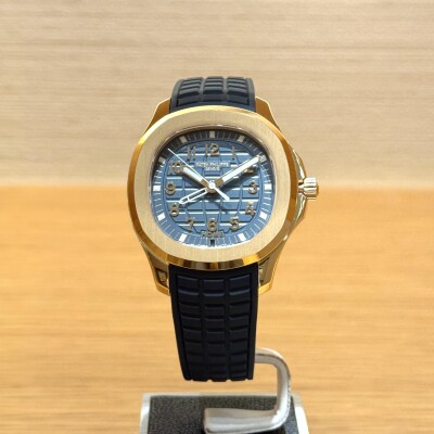 Patek Philippe Aquanaut Travel Time – Réf. 5269R-001 – Or Rose – Cadran Bleu – Bracelet Caoutchouc – Full Set
